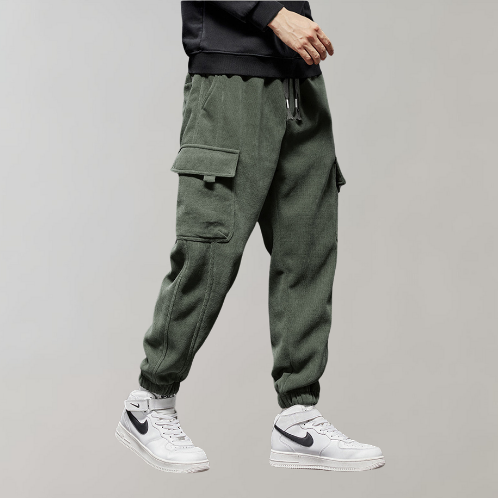 Oswald | Bequeme Cord-Hose mit Taschen